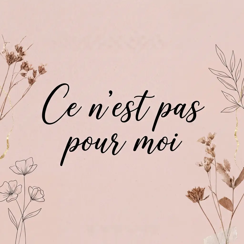 J'ai identifié cette croyance qui me sabote. Je me dis que je ne me sens pas légitime