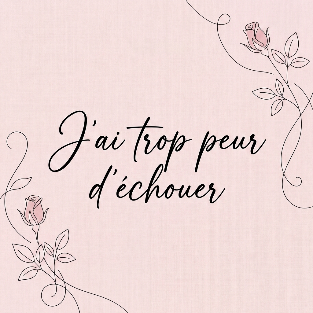 J'ai identifié cette croyance limitante qui m'empêche d'avancer. Le droit à l'erreur n'est pas pour moi