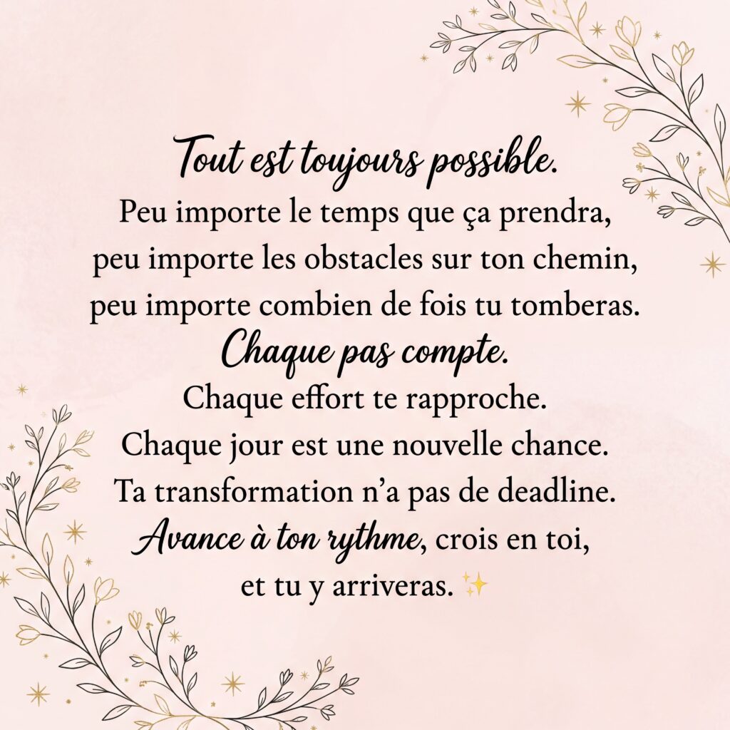 Texte motivant pour surmonter ses croyances limitantes et transformer sa vie
