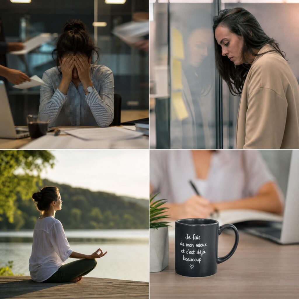 Progression pour gérer stress et burn-out pour arriver à la libération
