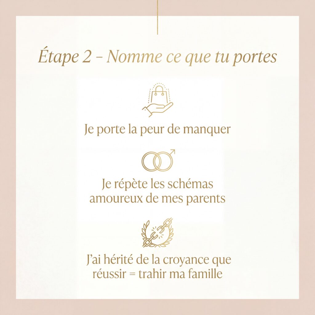 Tu as pris conscience de ces schémas répétitifs et tu brises ces liens toxiques