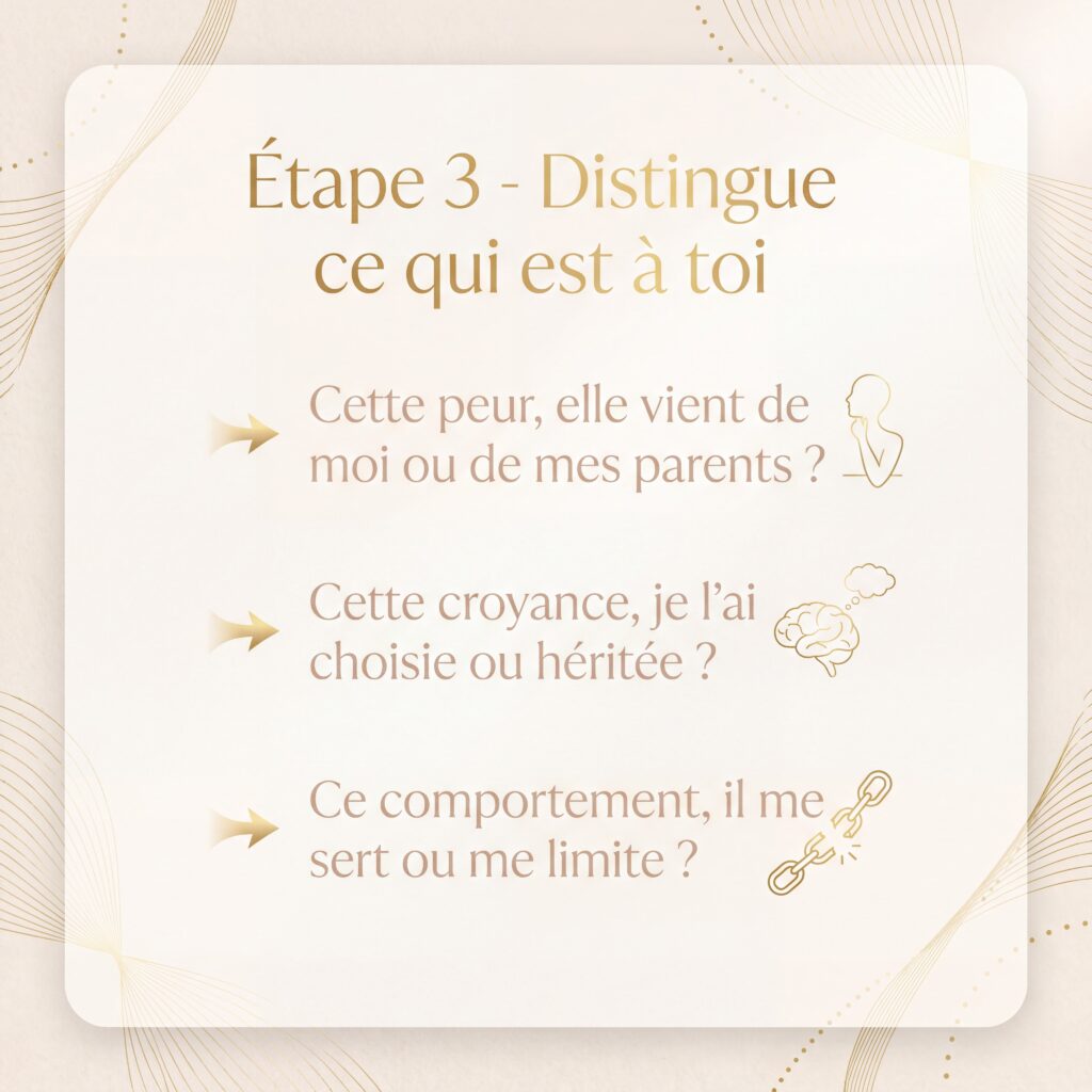 Distingue ce qui est en toi et brise ces schémas toxiques