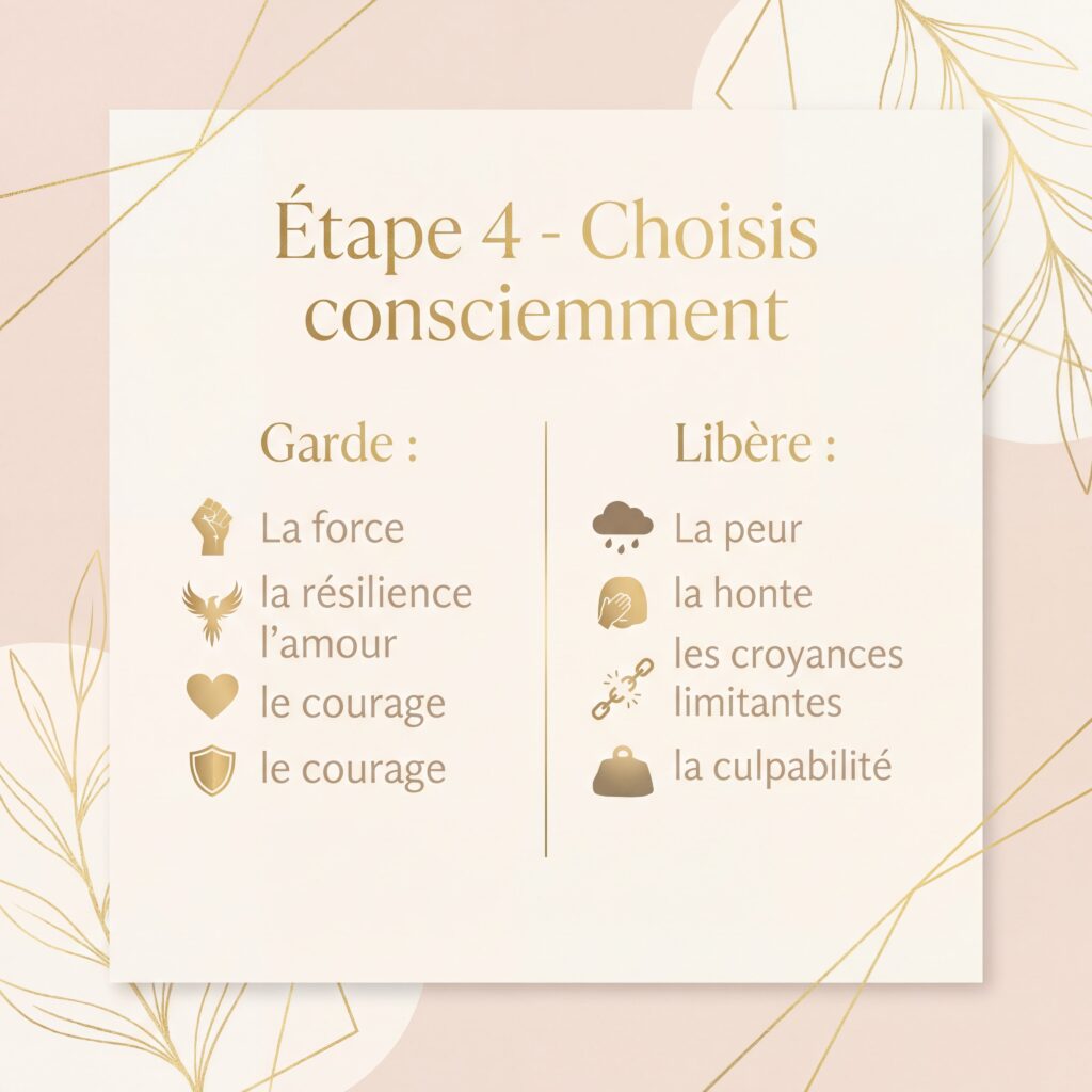 Choisis consciemment pour brises ces schémas toxiques