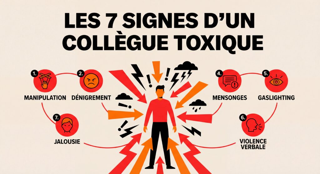 Les signes face à un collègue toxique 