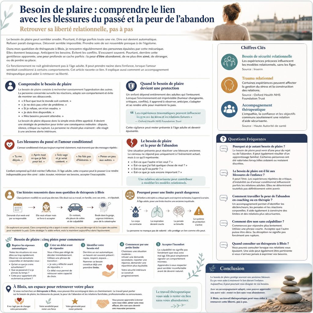 Besoin de plaire : comprendre le lien avec les blessures du passé et la peur de l'abandon